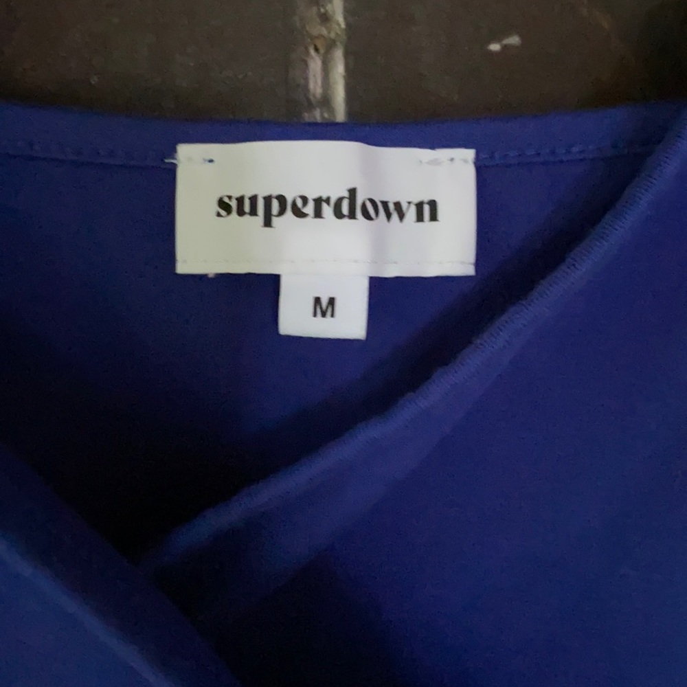 Superdown | Royal Blue Mini Dress Ruched - Picture 3 of 9